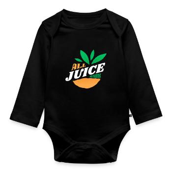 Blague sur la vasectomie - Body Bébé bio manches longues - noir - Devant