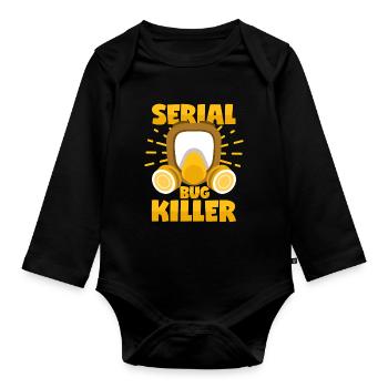 Insects Serial Killer Exterminators Pests - Organic Longsleeve Baby Bodysuit - black - Front