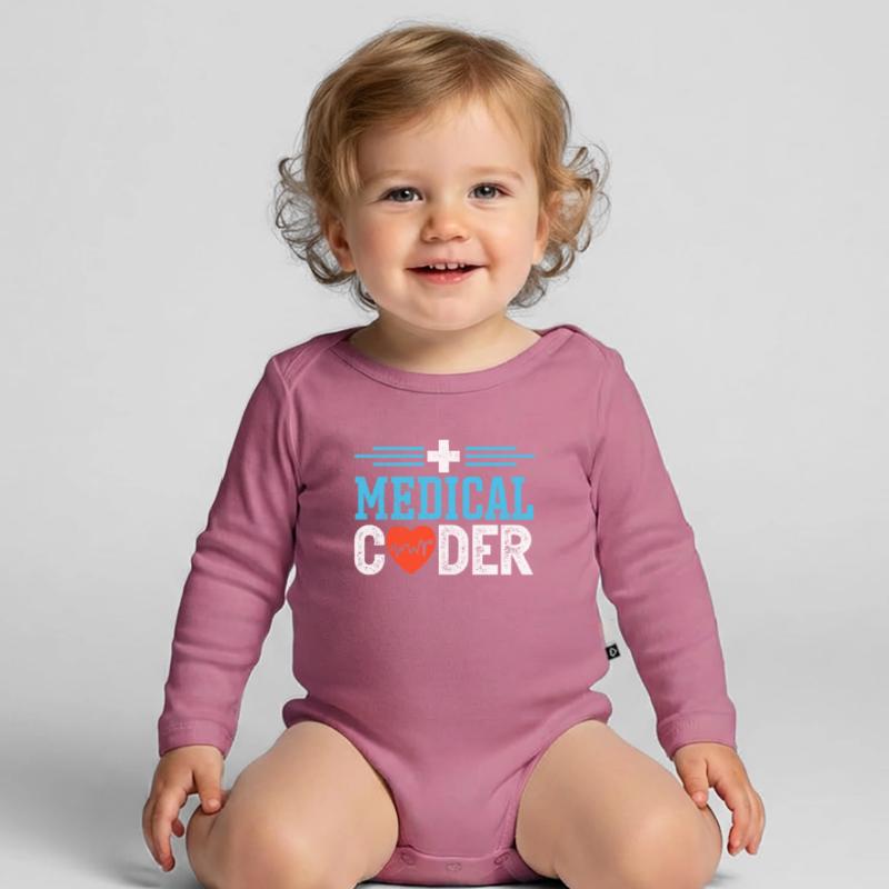 ICD Medical Coding Medical Coder Organic Longsleeve Baby Bodysuit