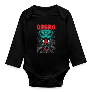Snake Snake Whisperer Snakes Gift - Organic Longsleeve Baby Bodysuit - black - Front