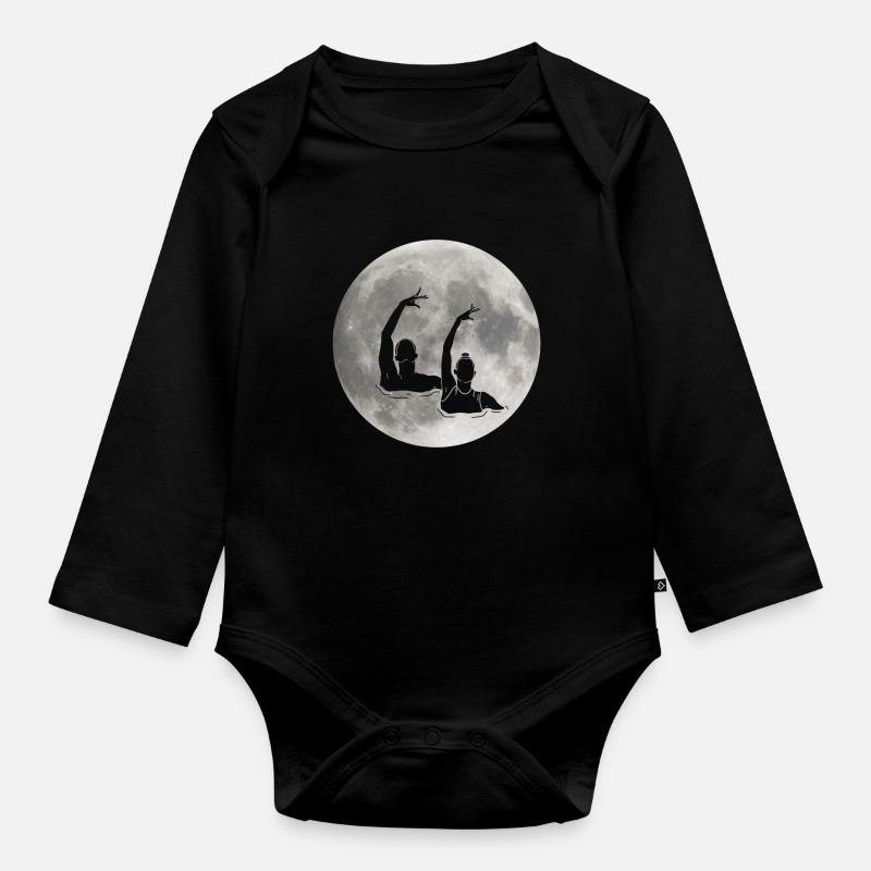 Synchronschwimmen - Baby Bio-Langarm-Body - Schwarz