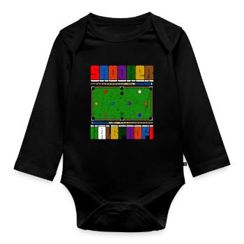 Snooker Semi-Professionnel - Body Bébé bio manches longues - noir - Devant