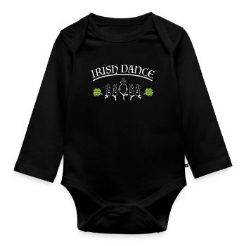 Irish Dance - Organic Longsleeve Baby Bodysuit - black - Front
