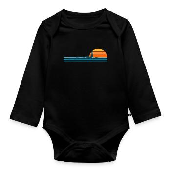 Rowing Crew Rower - Body Bébé bio manches longues - noir - Devant