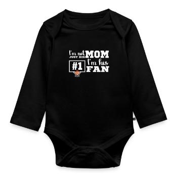 Basketball Basketball Basketball Team - Organic Longsleeve Baby Bodysuit - black - Front