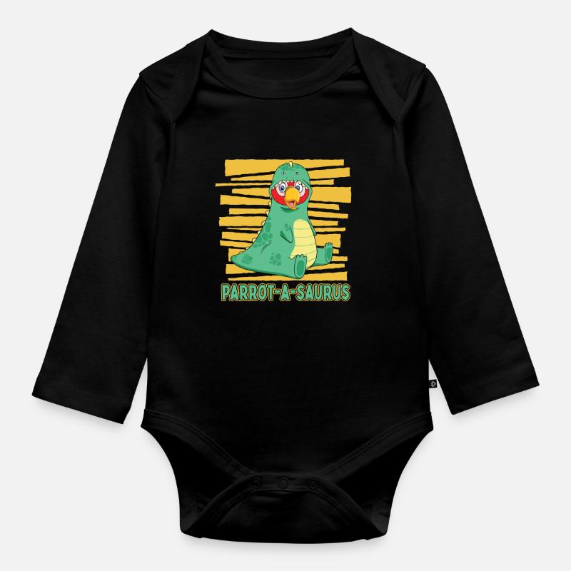 Perroquet - Body Bébé bio manches longues - noir