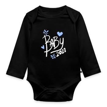 Bébé 2022 - Naissance Enceinte 2022 - Body Bébé bio manches longues - noir - Devant