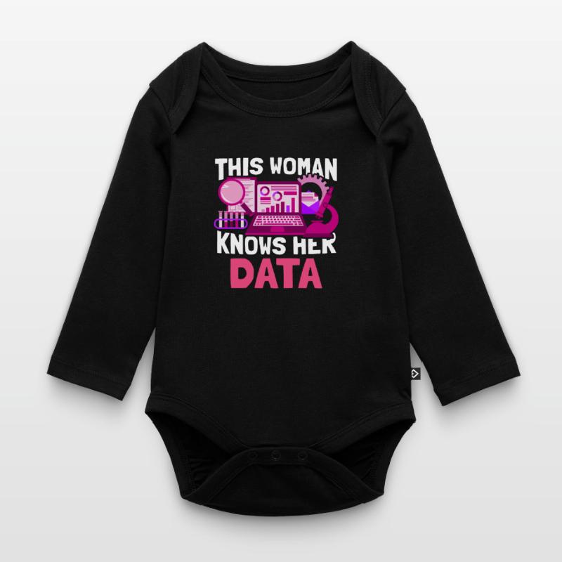 Big Data Science Engineer Scientist Analyst Baby Bio-Langarm-Body