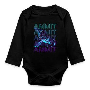 Ammit Egyptian Goddess Ammut Ancient Gift - Organic Longsleeve Baby Bodysuit - black - Front