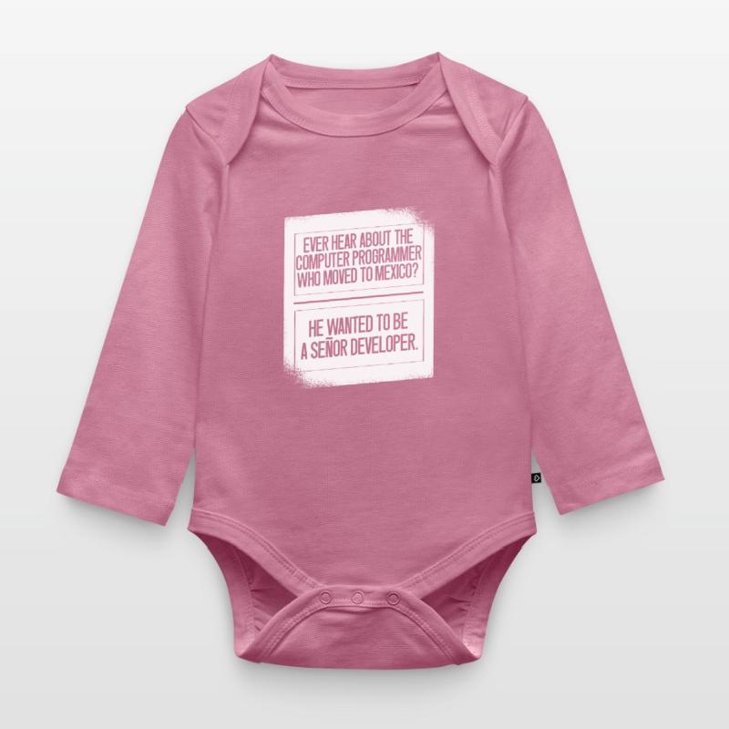 Programmierer Coder Software Entwickler Baby Bio-Langarm-Body