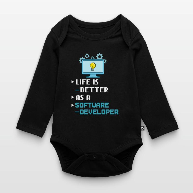 Software Development Software Developer Developer Organic Longsleeve Baby Bodysuit