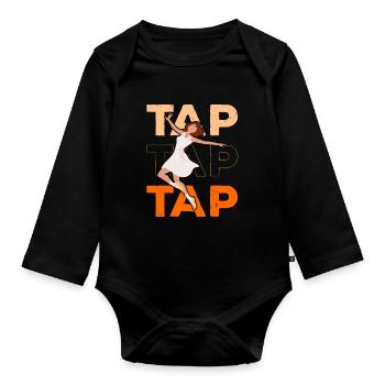 Claquettes Claquettes Danse Jazz Danse Claquettes - Body Bébé bio manches longues - noir - Devant