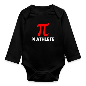 Math Gift Nerd Teacher Math Teacher Math - Organic Longsleeve Baby Bodysuit - black - Front