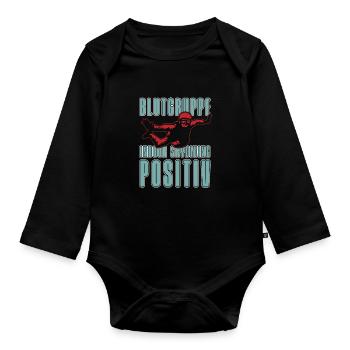 Parachutisme intérieur - Body Bébé bio manches longues - noir - Devant
