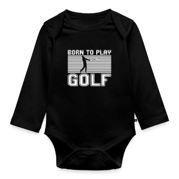 Golfe - Body Bébé bio manches longues - noir - Devant