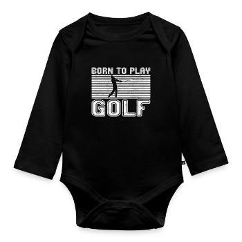 Golfe - Body Bébé bio manches longues - noir - Devant