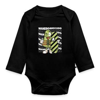 Wakeboarden Wakeboarding Wakeboard - Body Bébé bio manches longues - noir - Devant