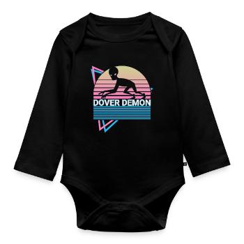 Dover Demon Cryptozoology Retro - Organic Longsleeve Baby Bodysuit - black - Front