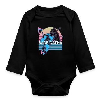 Badb Catha Irish Goddess Ancient Celtic Mytholo - Organic Longsleeve Baby Bodysuit - black - Front