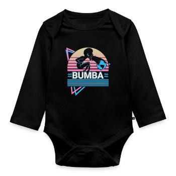 Bumba Mbombo African God Ancient African - Organic Longsleeve Baby Bodysuit - black - Front