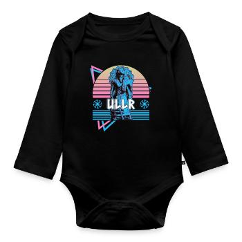 Ullr Norse God Asgard Norse Mythology R - Organic Longsleeve Baby Bodysuit - black - Front