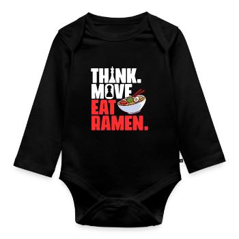 Funny board game Grandmaster for a - Organic Longsleeve Baby Bodysuit - black - Front