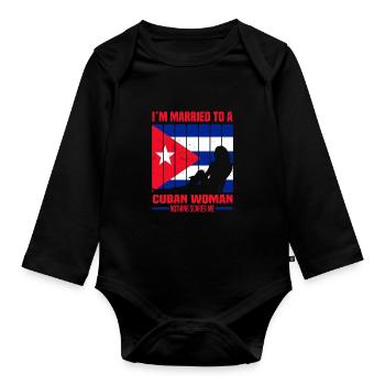 Kuba - Baby Bio-Langarm-Body - Schwarz - Vorne