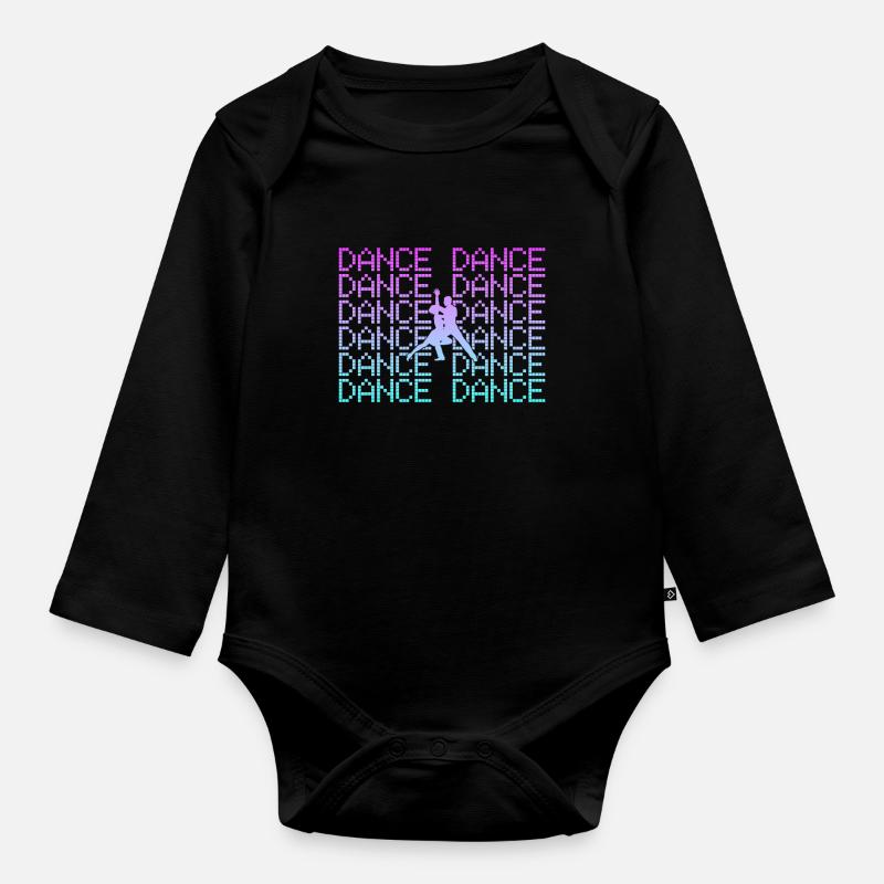 Danser - Body Bébé bio manches longues - noir