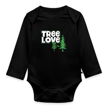 Discgolf Baumliebe - Body Bébé bio manches longues - noir - Devant