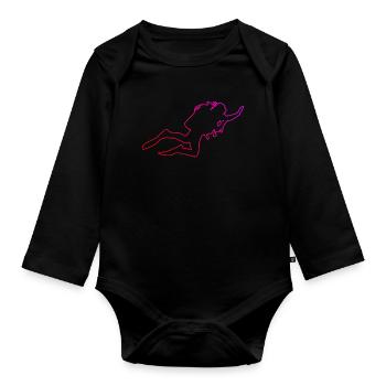 Divers Scuba Diver Scuba Divers Diving - Organic Longsleeve Baby Bodysuit - black - Front