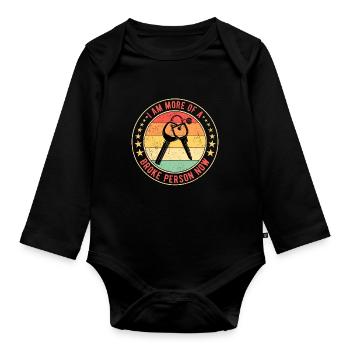 Hauskäufer Einweihungsparty Hauseinweihung - Baby Bio-Langarm-Body - Schwarz - Vorne