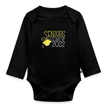 Senior Class 2022 - Organic Longsleeve Baby Bodysuit - black - Front