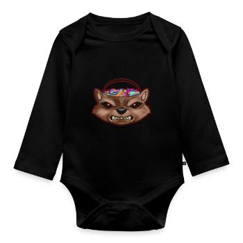 Sweets Bucket Scary Werewolf Sweets Collecting On - Body Bébé bio manches longues - noir - Devant