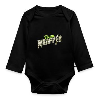 Équipe Wrapper Momie Horde Halloween - Body Bébé bio manches longues - noir - Devant