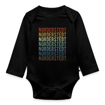 Norderstedt City Retro Vintage - Body Bébé bio manches longues - noir - Devant