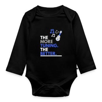 je mehr Tuning, desto besser - Baby Bio-Langarm-Body - Schwarz - Vorne