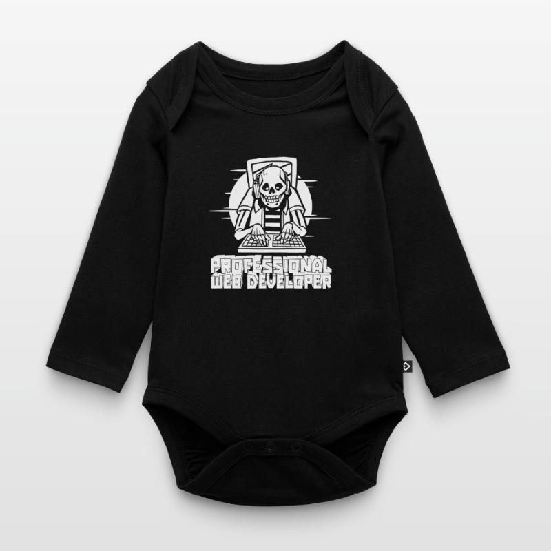 Web Developer Web Developer Web Developer Organic Longsleeve Baby Bodysuit