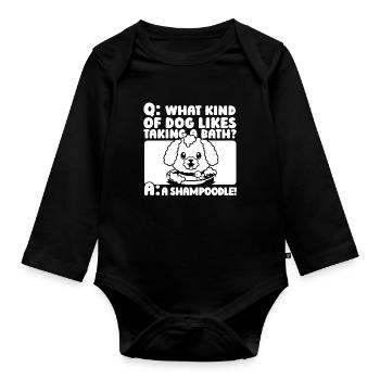 Dresseur de chiens Dresseur de chiens - Body Bébé bio manches longues - noir - Devant