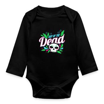 Logo pour le Jour des Morts - Body Bébé bio manches longues - noir - Devant
