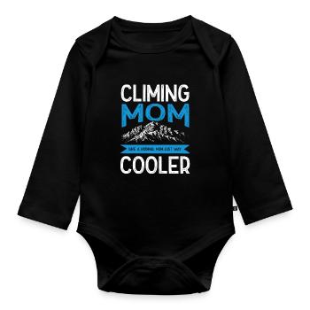 klettern mama - Baby Bio-Langarm-Body - Schwarz - Vorne