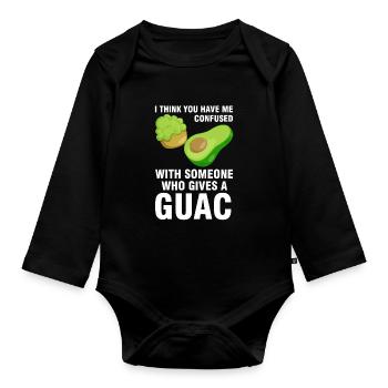 Avocados Avocado Avocado-Liebhaber Geschenk - Baby Bio-Langarm-Body - Schwarz - Vorne