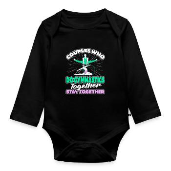 Rsg Turnen Sportgymnastik Paar - Baby Bio-Langarm-Body - Schwarz - Vorne