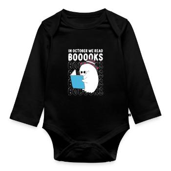 Dyslexia Awareness and Dyslexia Teachers - Organic Longsleeve Baby Bodysuit - black - Front