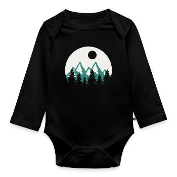 Travel - Baby Bio-Langarm-Body - Schwarz - Vorne