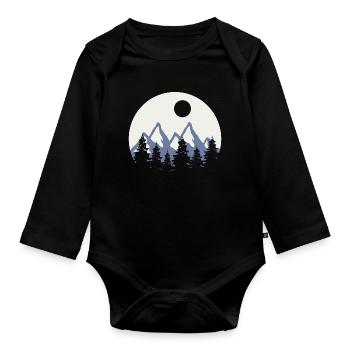 Travel - Baby Bio-Langarm-Body - Schwarz - Vorne