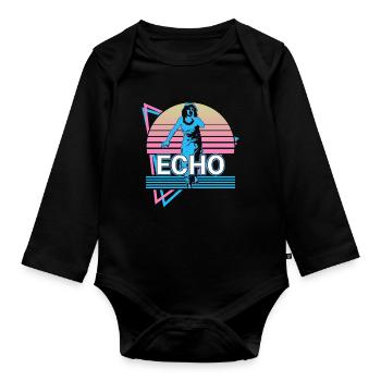 Echo Göttin Antike Griechisch Griechische Mytholog - Baby Bio-Langarm-Body - Schwarz - Vorne