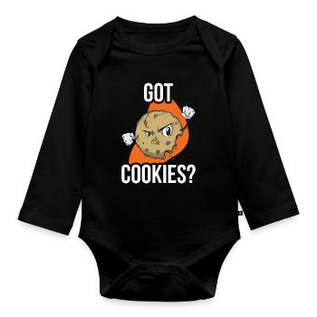 Got Cookies Cookie Gift - Body Bébé bio manches longues - noir - Devant