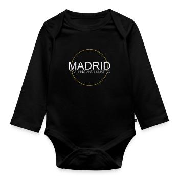 Citation de Madrid - Body Bébé bio manches longues - noir - Devant