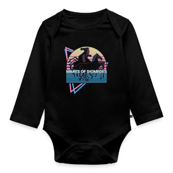 Stuten des Diomedes Mythische Kreatur Altgriechisc - Baby Bio-Langarm-Body - Schwarz - Vorne