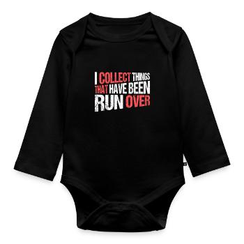 Taxidermie Collect Things That Have Been Run Over - Organic Longsleeve Baby Bodysuit - black - Front